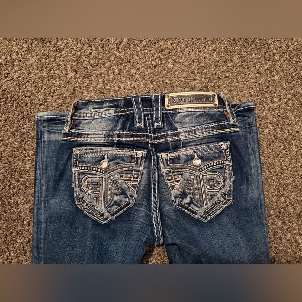 Rock Revival Blue Boot Cut Jeans - Picture 4 of 4